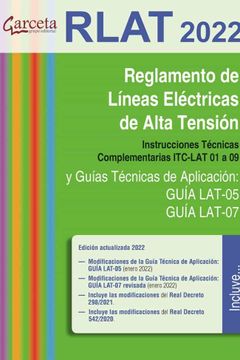 portada Reglamento de Líneas Eléctricas de Alta Tensión (Rlat 2022. )