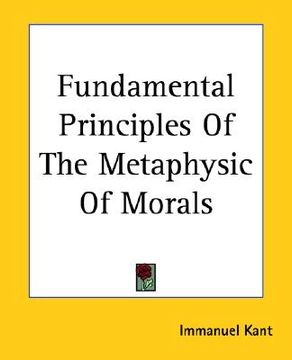 portada fundamental principles of the metaphysic of morals (en Inglés)