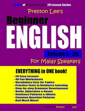 portada Preston Lee's Beginner English Lesson 1 - 20 For Malay Speakers