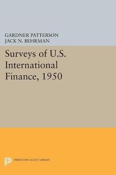 portada Surveys of U. Su International Finance, 1950 (Princeton Legacy Library) 