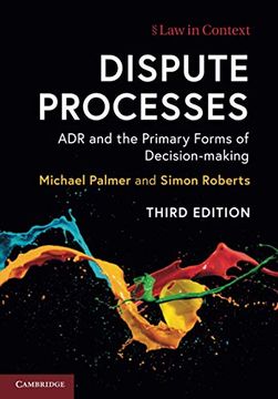 portada Dispute Processes (Law in Context) (in English)