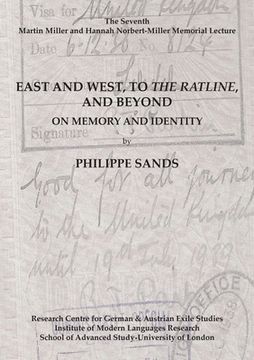 portada East and West, to The Ratline, and Beyond: On Memory and Identity (en Inglés)