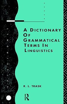 portada a dictionary of grammatical terms in linguistics