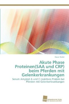 portada Akute Phase Proteinen(saa Und Crp) Beim Pferden Mit Gelenkerkrankungen