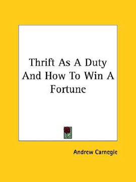 portada thrift as a duty and how to win a fortune
