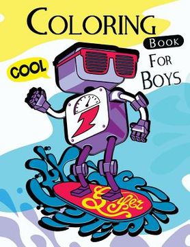 portada Cool Coloring Book For Boys: Cute Patterns for Summer to Color for Kids (en Inglés)