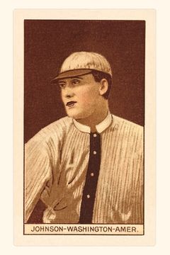 portada Vintage Journal Early Baseball Card, Johnson (en Inglés)
