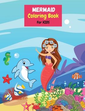 portada Mermaid Coloring Book for Kids (en Inglés)