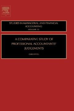 portada a comparative study of professional accountants' judgements (en Inglés)