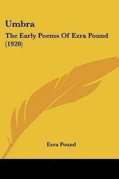 portada umbra: the early poems of ezra pound (1920)