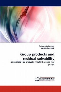 portada group products and residual solvability (en Inglés)