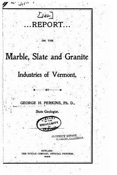 portada Report of the State Geologist on the Mineral Industries and Geology of Vermont (en Inglés)