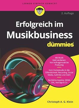 portada Erfolgreich im Musikbusiness für Dummies de Christoph a. G. Klein(Wiley vch Verlag Gmbh) (en Alemán)