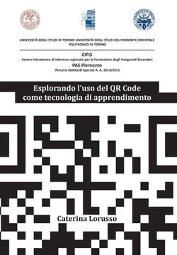 portada Esplorando l'uso del QR Code come tecnologia di apprendimento (en Italiano)