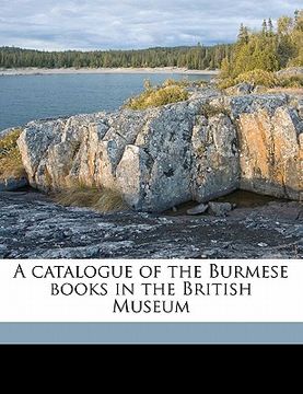 portada a catalogue of the burmese books in the british museum (en Inglés)
