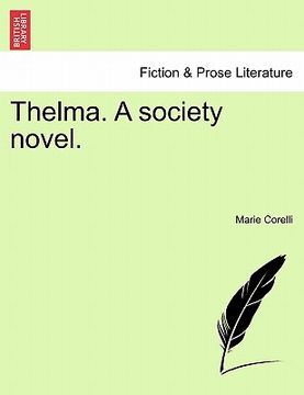 portada thelma. a society novel. (in English)