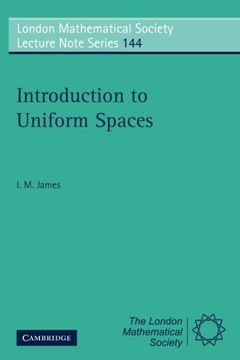 portada Introduction to Uniform Spaces Paperback (London Mathematical Society Lecture Note Series) (en Inglés)