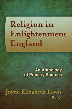portada Religion in Enlightenment England: An Anthology of Primary Sources (Documents of Anglophone Christ)