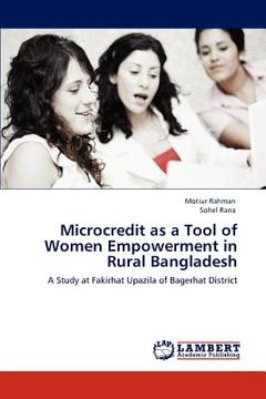 portada microcredit as a tool of women empowerment in rural bangladesh (en Inglés)