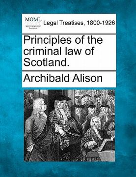 portada principles of the criminal law of scotland.
