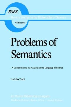 portada problems of semantics: a contribution to the analysis of the language science (en Inglés)