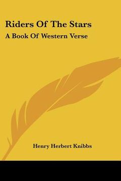 portada riders of the stars: a book of western verse (in English)