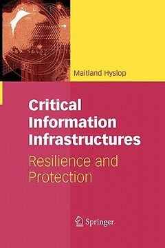 portada critical information infrastructures: resilience and protection (in English)