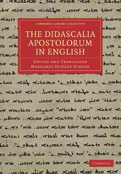 portada The Didascalia Apostolorum in English (Cambridge Library Collection - Biblical Studies) (en Inglés)