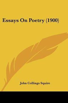 portada essays on poetry (1900)