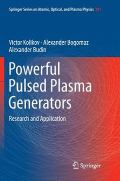 portada Powerful Pulsed Plasma Generators: Research and Application (en Inglés)