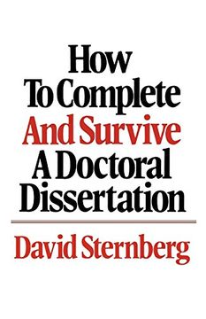 portada How to Complete and Survive a Doctoral Dissertation 
