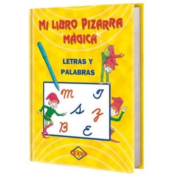 portada Mi Libro Pizarra Magica. Letras y Palabras (en Papel) (in Spanish)