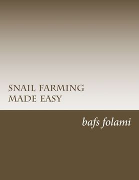 portada snail farming made easy (en Inglés)