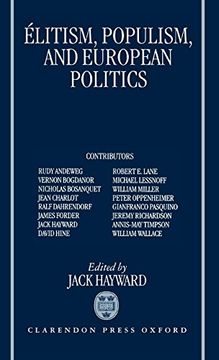 portada Elitism, Populism, and European Politics (en Inglés)
