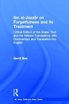 portada Ibn Al-Jazzar on Forgetfulness and its Treatment (Royal Asiatic Society Books) (en Inglés)
