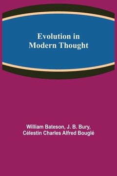 portada Evolution in Modern Thought (in English)