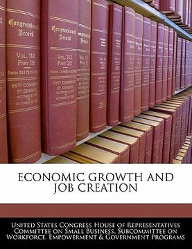 portada economic growth and job creation (en Inglés)