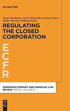 portada Regulating the Closed Corporation (European Company and Financial law Review - Special Volume) (in English)