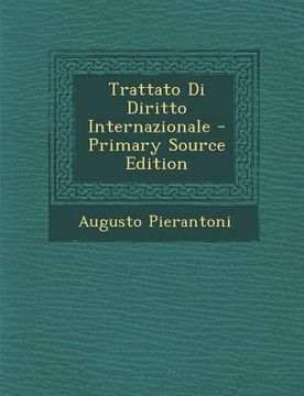 portada Trattato Di Diritto Internazionale (en Italiano)