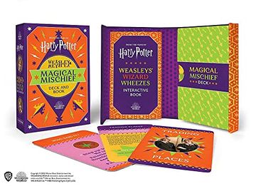 portada Harry Potter Weasley & Weasley Magical Mischief Deck and Book (in English)