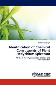 portada identification of chemical constituents of plant hedychium spicatum (en Inglés)