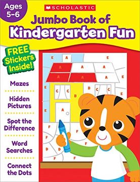 portada Jumbo Book of Kindergarten Fun Workbook (en Inglés)