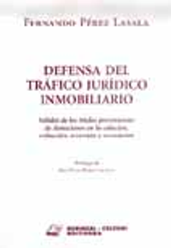 portada Defensa Del Trafico Juridico Inmobiliario (in Spanish)