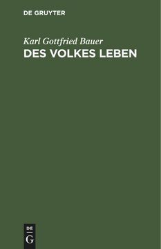 portada Des Volkes Leben (en Alemán)