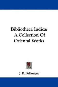 portada bibliotheca indica: a collection of oriental works