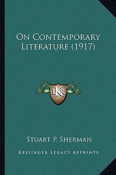 portada on contemporary literature (1917)