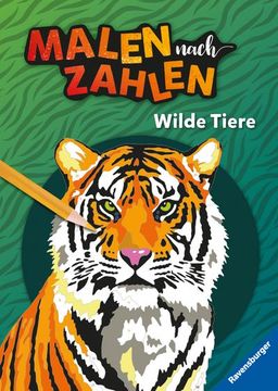 portada Ravensburger Malen Nach Zahlen Wilde Tiere - 32 Motive - 24 Farben - Malbuch mit Nummerierten Ausmalfeldern für Fortgeschrittene Fans der Reihe (in German)