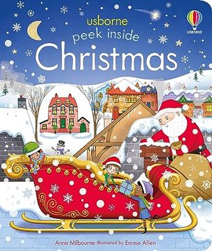 portada Peek Inside Christmas: A Christmas Holiday Book for Kids (in English)