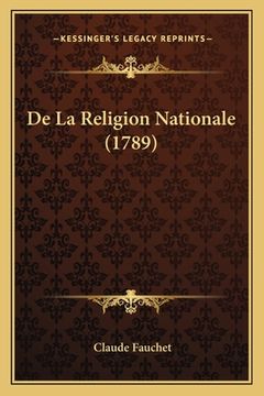 portada De La Religion Nationale (1789) (in French)