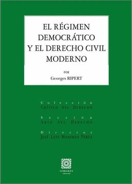 portada El Régimen Democrático y el Derecho Civil Moderno